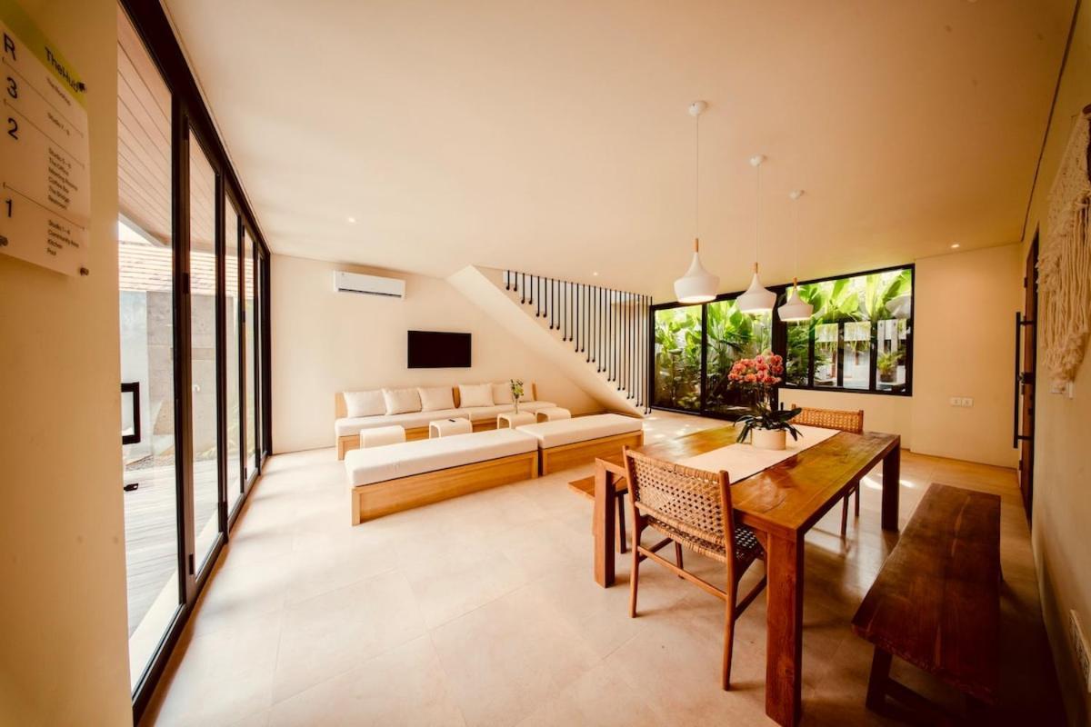 Thehub Pererenan Coworking, Pool And Rooftop 坎古 外观 照片